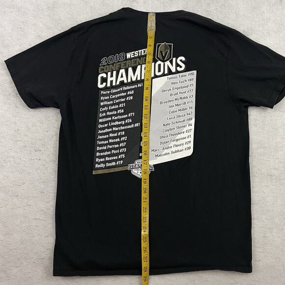 NHL Las Vegas Golden Knights T Shirt Mens Size L Western Conference Champions - Picture 6 of 8